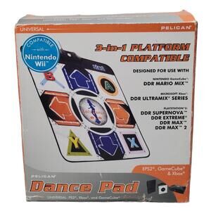 Pelican Universal PS2 Xbox Gamecube Dance Dance Revolution DDR Pad Mat PL-9955